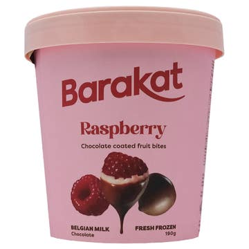 Barakat Raspberry Belgian Milk Chocolate Coated Fruit Bites 190g