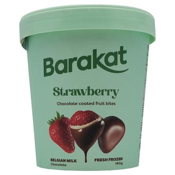 Barakat Strawberry Belgian Milk Chocolate Coated Fruit Bites 190g