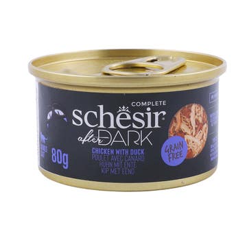 Schesir After Dark Chicken with Duck in Broth Cat Food 80g