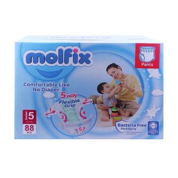 Molfix Comfortable Bacteria Free Diapers 88s