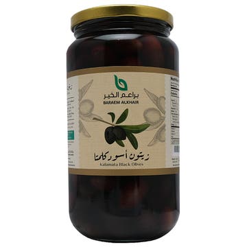 Baraem Alkhair Kalamata Black Olives 1Kg