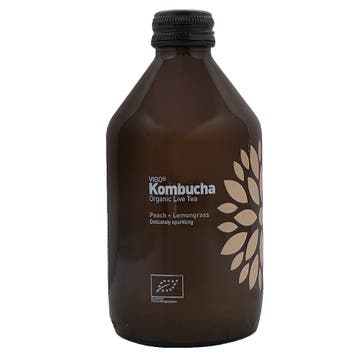 Vigo Peach & Lemongrass Kombucha 330ml