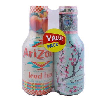 Arizona Iced Tea Assorted Pet 2s 500ml