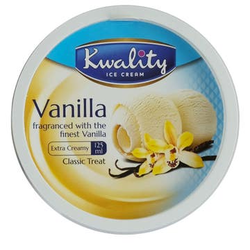 Kwality Vanilla Cup Ice Cream 125ml