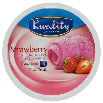 Kwality Strawberry Ice Cream 125ml