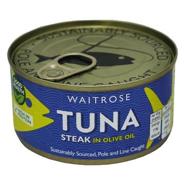 Waitrose Tuna Steak In Olive Oil 200g