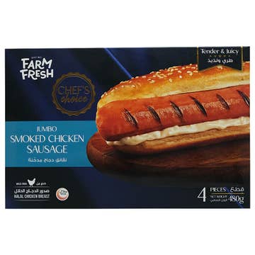Farm Fresh Jumbo Smoked Chicken Sausage 480g