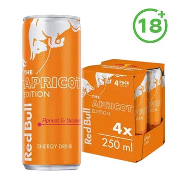 Red Bull Apricot & Strawberry Energy Drink 4x250ml