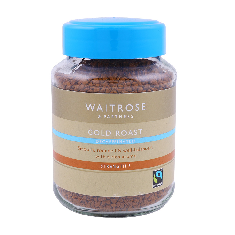Waitrose Gold Decaffeinated Freeze Dried Coffee 100g