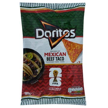 Doritos Mexican Beef Taco Corn Chips 180g