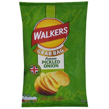 Walkers Pickled Onion Potato Chips 45g
