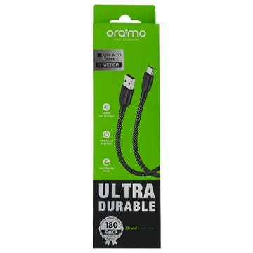 Oraimo Ultra Durable Braided Type A To Type C Cable