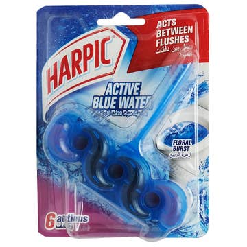 Harpic Active Blue Water Floral Burst Toilet Cleaner 35g