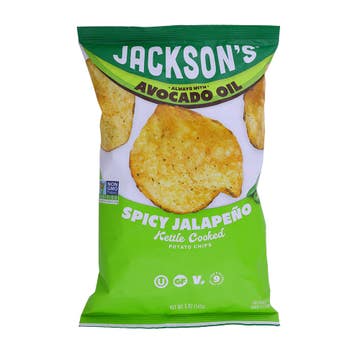 Jackson's Spicy Jalapeno Kettle Cooked Potato Chips 142g