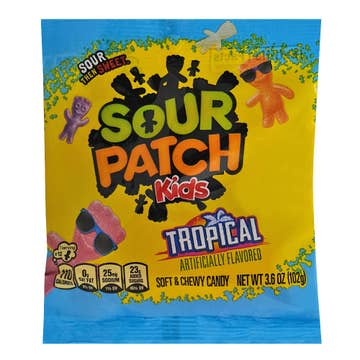 Sour Patch Kids Tropical Chewy Candy 102g