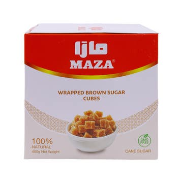 Maza Wrapped Brown Sugar Cubes 400g