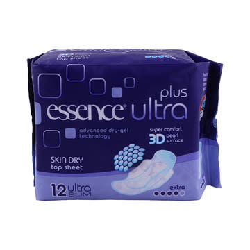 Essence Ultra Plus Slim Sanitary Pads 12's