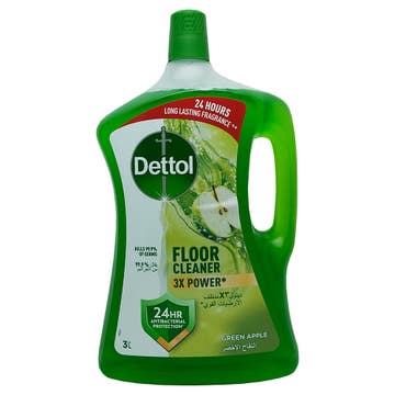 Dettol Green Apple Floor Cleaner 3L