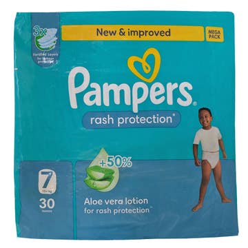 Pampers Rash Protection S7 Mega Pack Diapers 30s