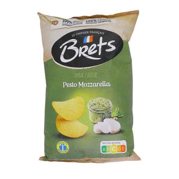 Brets Pesto Mozzarella Potato Crisps 125g