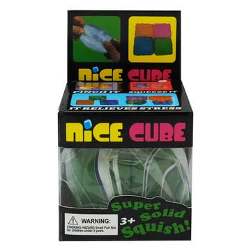 Nice Cube Super Solid Squish Squeeze Sensory Green