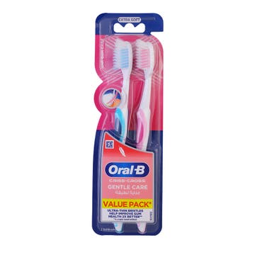 Oral-B Criss Cross Gentle Care Soft Toothbrush 2s