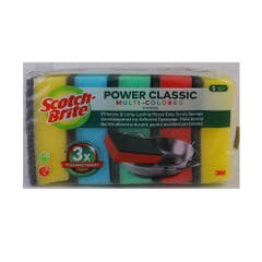 3m Scotch Brite Heavy Duty Classic Multicolor Sponge 5s