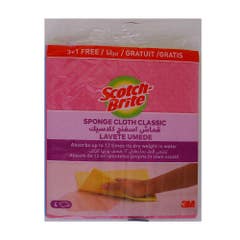 3m Scotch Brite Classic Sponge Cloth [3+1 Free] [Special Offer]