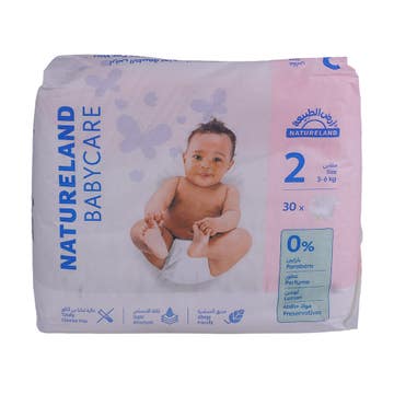 Natureland Diapers Size 2 3-6Kg 30s