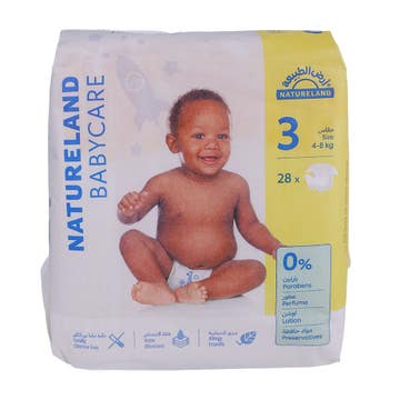 Natureland Diapers Size 3 4-8Kg 28s