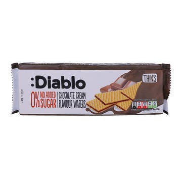 Diablo Chocolate Cream Flavour Thins Wafers 150g