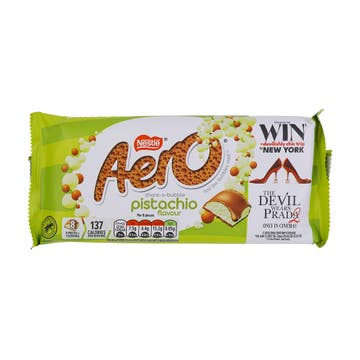Nestle Aero Pistachio Milk Chocolate Bar 90g