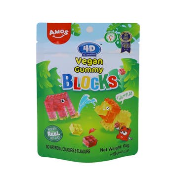 Amos 4D Vegan Gummy Block 65g