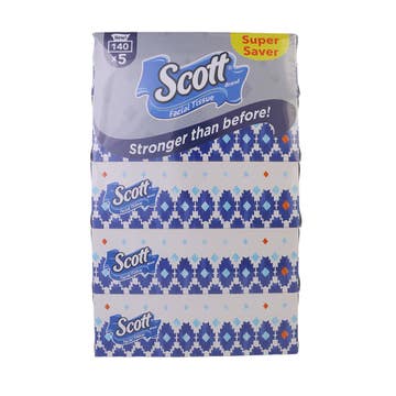 Scott Facial Tissue Super Saver 140 Sheet 5s