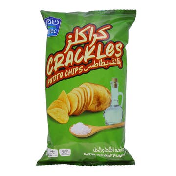 Nadec Crackles Salt And Vinegar Potato Chips 155g