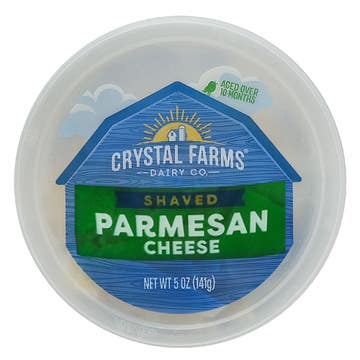 Crystal Farms Shaved Parmesan Cheese 141g