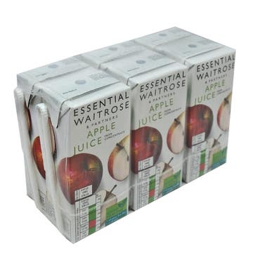 Waitrose Essential Apple Juice 6x200ml