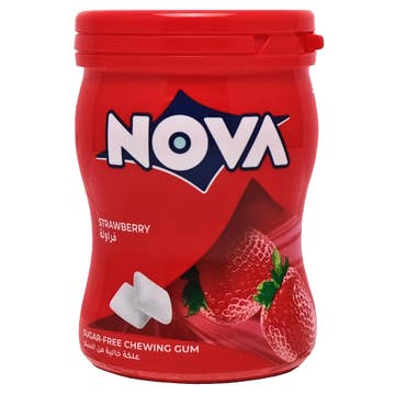 Nova Strawberry Sugar Free Chewing Gum 70g