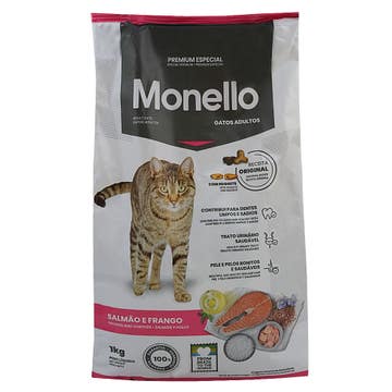 Monello Salmon & Chicken Adult Cat Food 1Kg