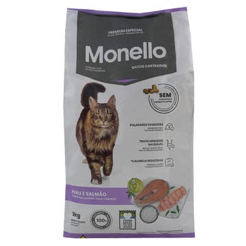 Monello Turkey & Salmon Adult Cat Food 1Kg