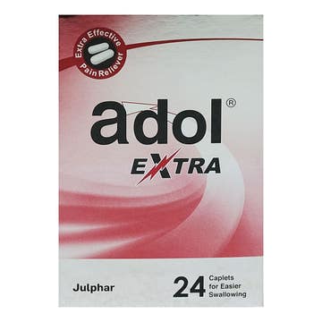 Adol Extra Caplets Pian Relief Tablet 500mg 24's