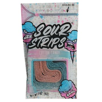 Sour Strips Cotton Candy 96g