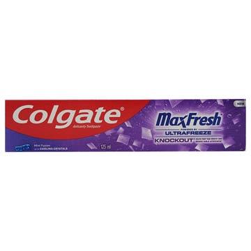 Colgate Max Fresh Ultrafreeze Knockout Toothpaste 125ml
