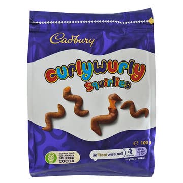 Cadbury Curly Wurly Squirlies Chocolate 100g