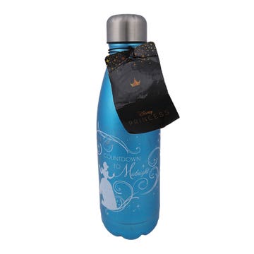 Disney Cinderella Platinum Metal Water Bottle