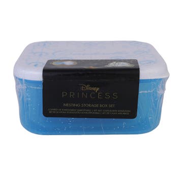 Disney Cinderella Platinum Plastic Storage Set
