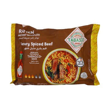 Tabasco Savory Spiced Beef Ramen Noodles 75g