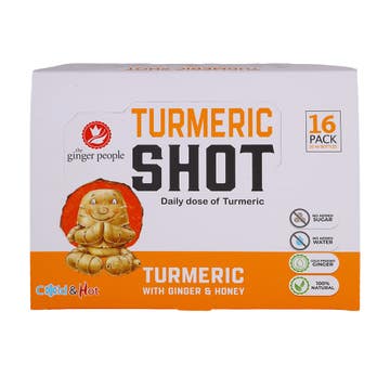 The Ginger People Turmeric Shot With Ginger & Honey 16s 30ml
