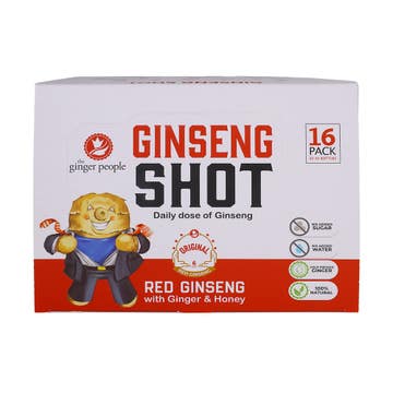 The Ginger People Ginseng Shot With Ginger & Honey 16x30ml