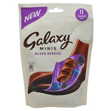 Galaxy Mixed Berries Minis Chocolate 11s 137.5g